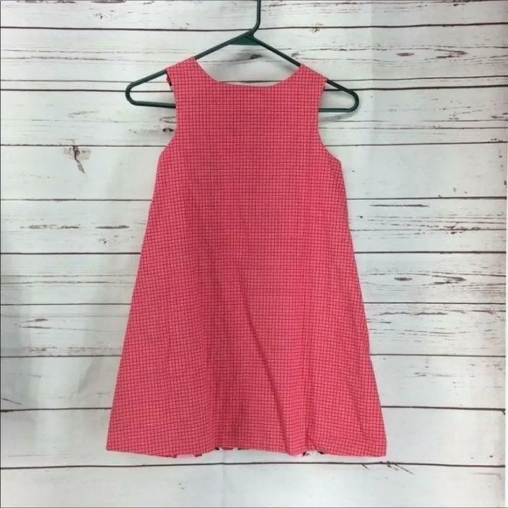 Handmade‎ Hearts Red Reversible handmade medium Girl dress